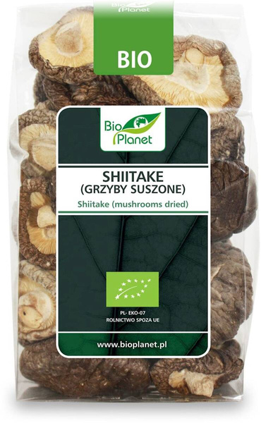 Shiitake grzyby suszone, BIO, 50 g, Bio Planet