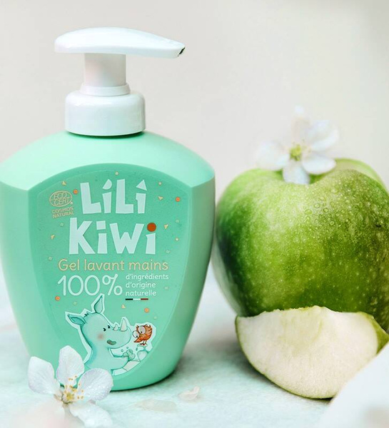 Naturalny żel do mycia rąk, Zielone jabłko, dla dzieci, Cosmos Natural, 250ml, LiLiKiWi