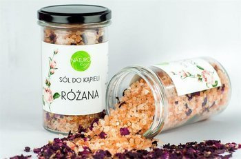 Sól do kąpieli z płatkami róż, 600 g, Naturologia