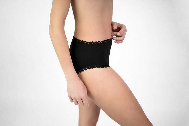 Majtki Menstruacyjne PRINCESS, chłonność REGULAR, M - 93-98 cm, BLACK, Soft Moon
