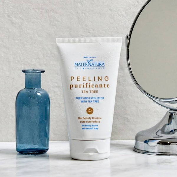 Przeciwłupieżowy peeling do skóry głowy, drzewo herbaciane, AIAB, 150 ml, MaterNatura