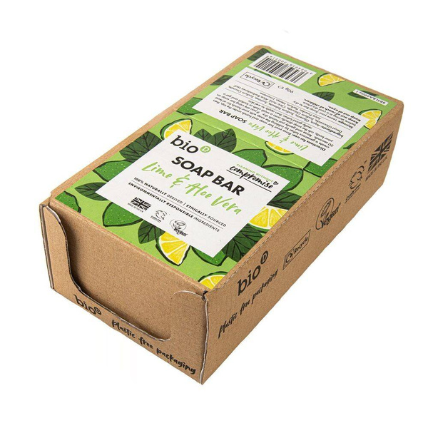 Stand: Mydło w kostce, LIMONKA i ALOES, 6 x 90 g, Bio-D