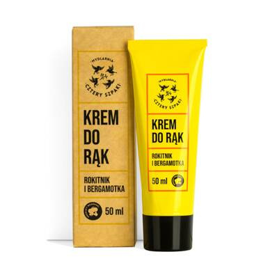 Cztery Szpaki, Krem do rąk Rokitnik i Bergamotka, 50ml