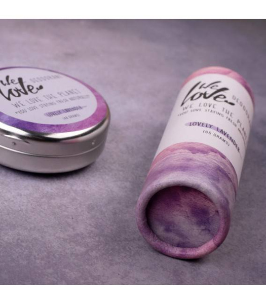 Dezodorant w sztyfcie LOVELY LAVENDER, Certyfikowany, bez aluminium, WYSOKA JAKOŚĆ, 65g, We love the planet