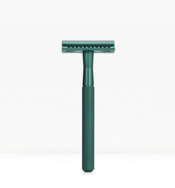 Wielorazowa maszynka do golenia na żyletki, Morska Zieleń, Bambaw