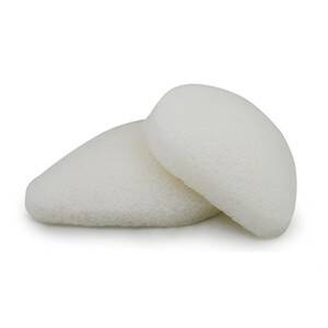 Gąbka Konjac do twarzy, Kropla, Klasyczna, Pure, aż 8,5 x 7 cm, Bebevisa