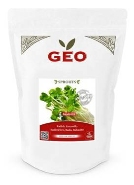 Rzodkiewka - nasiona na kiełki GEO, certyfikowane, DUŻE OPAKOWANIE, 500g, Bavicchi (VRV1109)