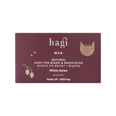 Hagi, Whisky Barber, Naturalne Mydło do brody i wąsów, 100g