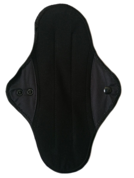 Podpaska wielorazowa Ultra Comfort, MAXI, z bawełną, CZARNA, Soft Moon