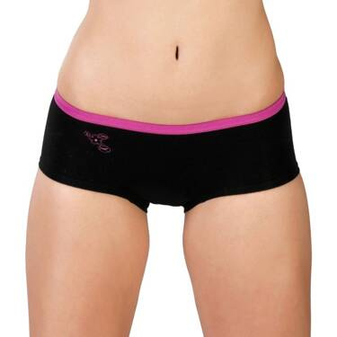 Majtki z bawełny organicznej HIPHUGGERS S BLACK, Gentle Day