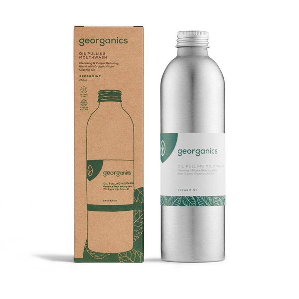Georganics, Olej do płukania ust, Spearmint, 275 ml