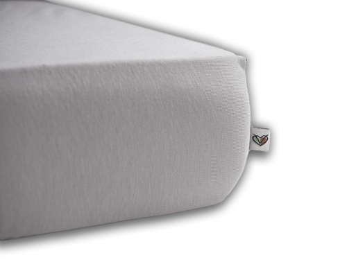 Prześcieradło z gumką do łóżeczka RÓŻOWE, 120x60cm, Nanaf Organic