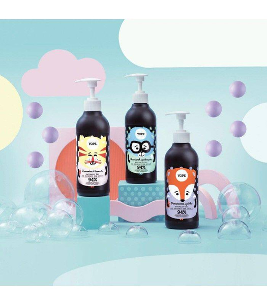 Yope, Żel p/prysznic dla Dzieci Pomarańcza i Jabłko 400ml