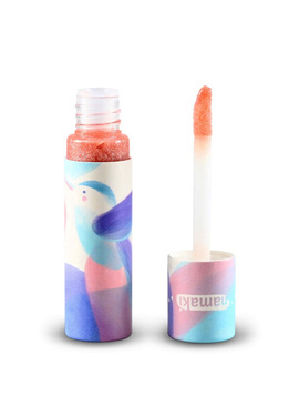 Naturalny, różowy błyszczyk do ust o zapachu brzoskwini, idealny do zabawy, 6 ml, Namaki