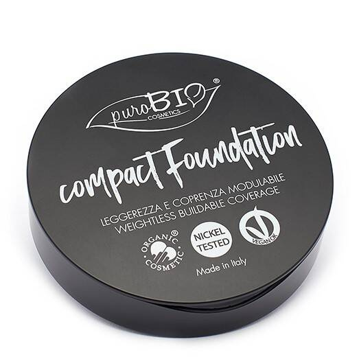 Puder Compact Foundation 02, podkład w pudrze, 9g, PuroBIO