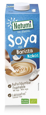 Napój sojowo-kokosowy, Barista, bez dodatku cukrów, bezglutenowy, BIO, 1l, Natumi