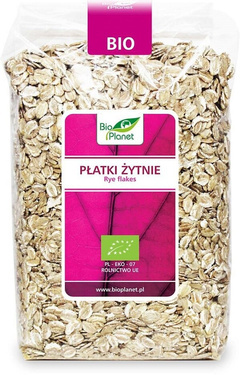 Płatki żytnie BIO, 600 g, Bio Planet