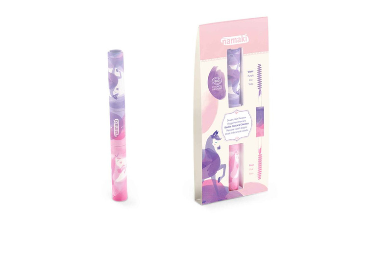 Podwójna maskara do malowania włosów, RÓŻOWO-FIOLETOWA, 2x3,5 ml, COSMOS ORGANIC, Namaki