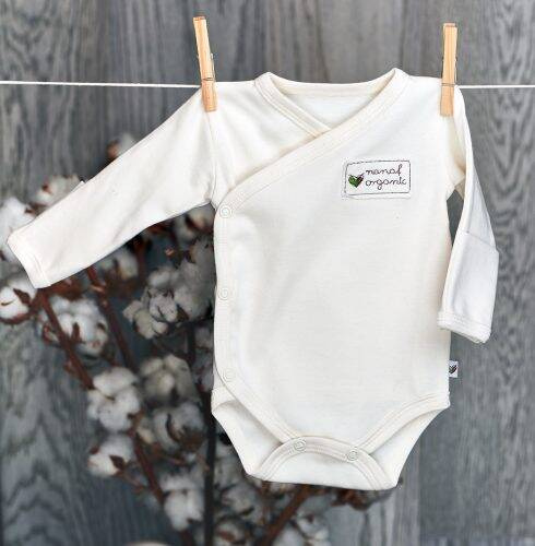 Nanaf Organic, BASIC, Body kimono z długim rękawem, naturalne