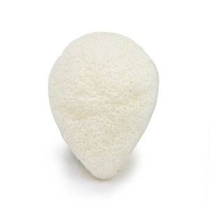 Gąbka Konjac do twarzy, Kropla, Klasyczna, Pure, aż 8,5 x 7 cm, Bebevisa