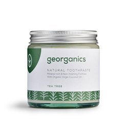 Georganics, Mineralna pasta do zębów w słoiku Tea Tree, 120ml