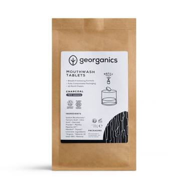 Georganics, Naturalne tabletki do płukania jamy ustnej Activated Charcoal, 720 tabletek