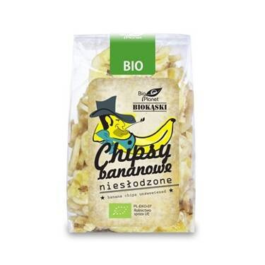 CHIPSY BANANOWE NIESŁODZONE BIO 150 g, BIO PLANET