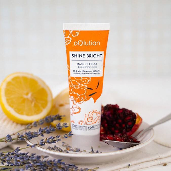 Organiczna maseczka rozświetlająca do twarzy, Shine Bright, 50 ml, oOlution