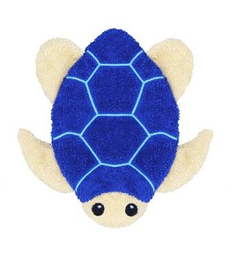 Myjka do kąpieli dla dzieci, rękawica kąpielowa, pacynka, MAŁA, Żółw morski Matylda, bawełna organiczna, GOTS, Fürnis