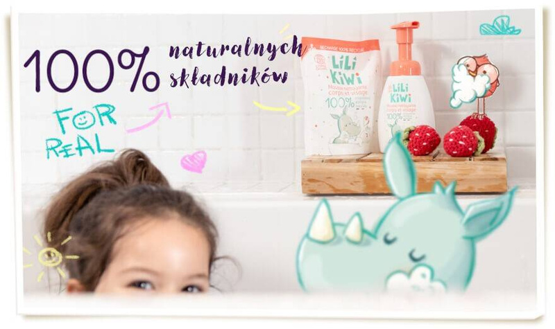 Naturalny żel do mycia rąk, Zielone jabłko, dla dzieci, Cosmos Natural, 250ml, LiLiKiWi
