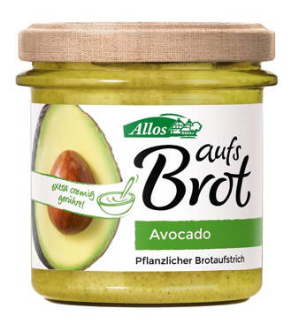Allos, Pasta kremowa z awokado, bezglutenowa, bio, wegańska