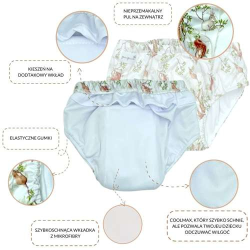 Pupus, Majtki treningowe Elfy szybkoschnące, L 13-16kg