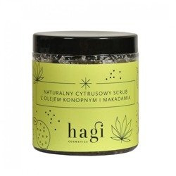 Hagi, Naturalny scrub do ciała cytrusowy z olejem konopnym i makadamia, 300g