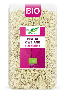 Płatki owsiane BIO 600g, BIO PLANET