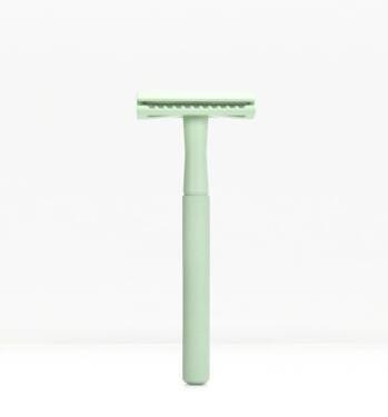 Wielorazowa maszynka do golenia na żyletki, Miętowa zieleń, Bambaw