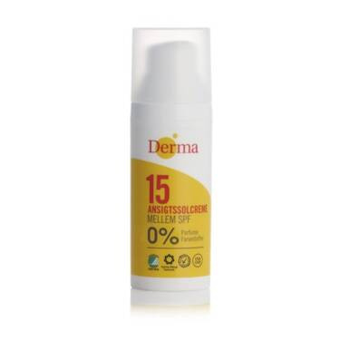 Krem słoneczny do twarzy SPF 15, hipoalergiczny, certyfikowany, 50 ml, Derma Sun