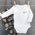 Nanaf Organic, BASIC, Body kimono z długim rękawem, białe