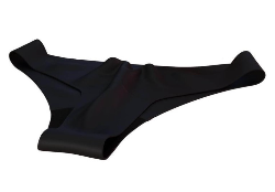 Majtki menstruacyjne ClariUnderwear, bawełna organiczna, czarne, LIGHT FLOW, rozmiar XXL, Claripharm