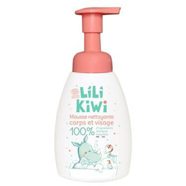 Naturalna pianka do mycia twarzy i ciała, Truskawka, dla dzieci, Cosmos Organic, 250ml, LiLiKiWi