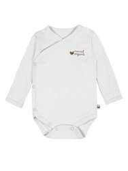 Nanaf Organic, BASIC, Body kimono z długim rękawem, białe