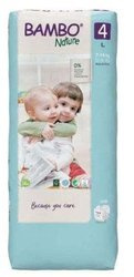 Bambo Nature, Pieluchy jednorazowe, 4 Maxi L 7-14 kg, 48 szt.