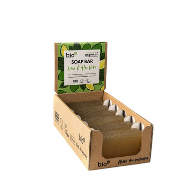 Stand: Mydło w kostce, LIMONKA i ALOES, 6 x 90 g, Bio-D