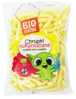 Chrupki kukurydziane Bezglutenowe, BIO, 150 g, Bio minki