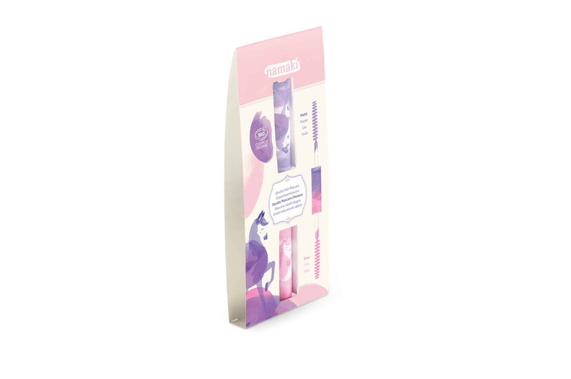 Podwójna maskara do malowania włosów, RÓŻOWO-FIOLETOWA, 2x3,5 ml, COSMOS ORGANIC, Namaki