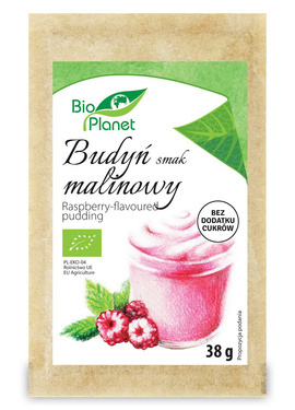 Budyń o smaku malinowym, BIO, 38 g, Bio Planet