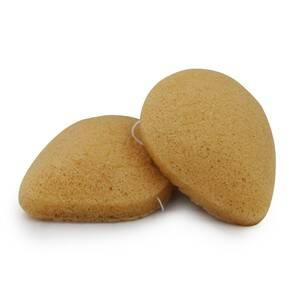 Gąbka Konjac do twarzy, Kropla Wody, Less,  aż 8,5 x 7 cm, średnicy, Bebevisa