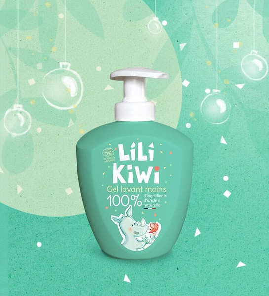 Naturalny żel do mycia rąk, Zielone jabłko, dla dzieci, Cosmos Natural, 250ml, LiLiKiWi