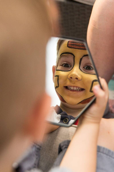 Farby do malowania twarzy NINJA i SUPERBOHATER, Zestaw do makijażu dla dzieci, 3x2,5 g, COSMEBIO, Namaki