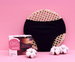 Majtki menstruacyjne ClariUnderwear, bawełna organiczna, czarne, LIGHT FLOW, rozmiar S, Claripharm