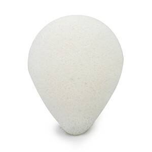 Gąbka Konjac do twarzy, Kropla, Klasyczna, Pure, aż 8,5 x 7 cm, Bebevisa